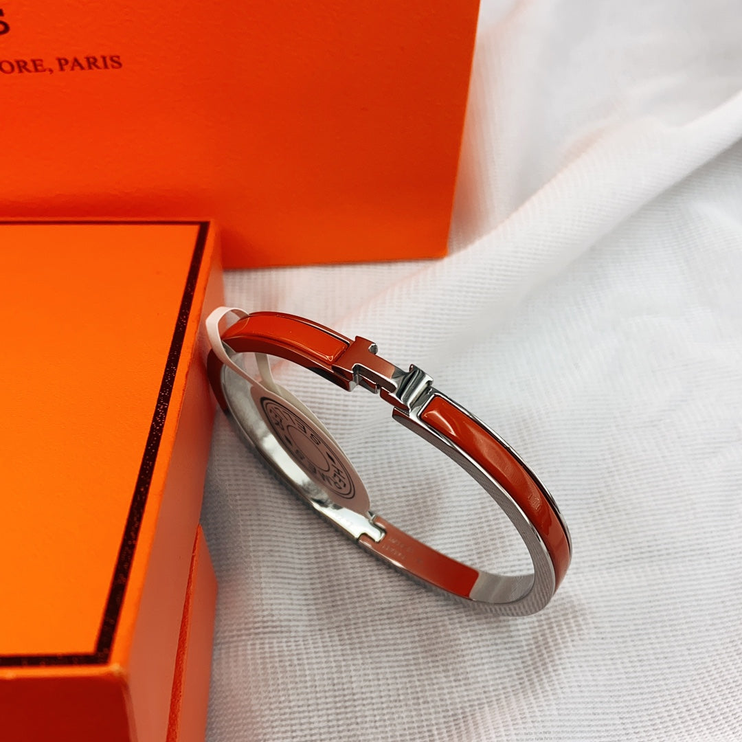 [Radiant Gem]¯CLASSIC HM CLIC RED 8MM ENAMEL BRACELET