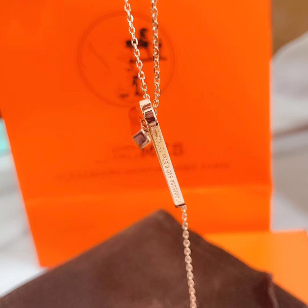 [Radiant Gem]¯HM NECKLACE PLATINUM ROSE GOLD DIAMOND