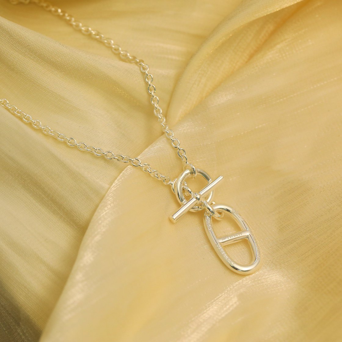 [Radiant Gem]¯HM CHAINE D'ANCRE PENDANT NECKLACE STERLING SILVER