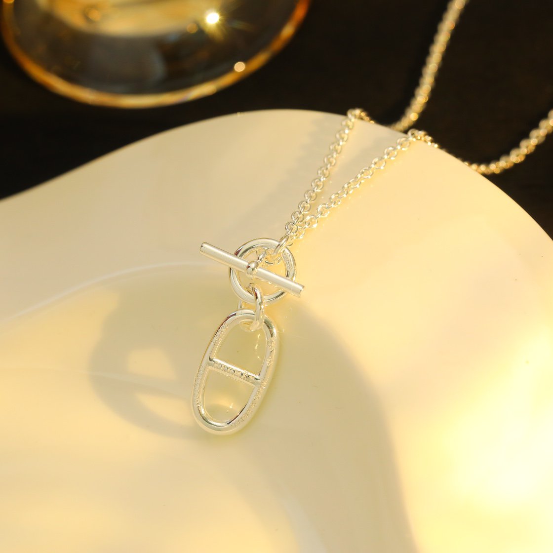 [Radiant Gem]¯HM CHAINE D'ANCRE PENDANT NECKLACE STERLING SILVER