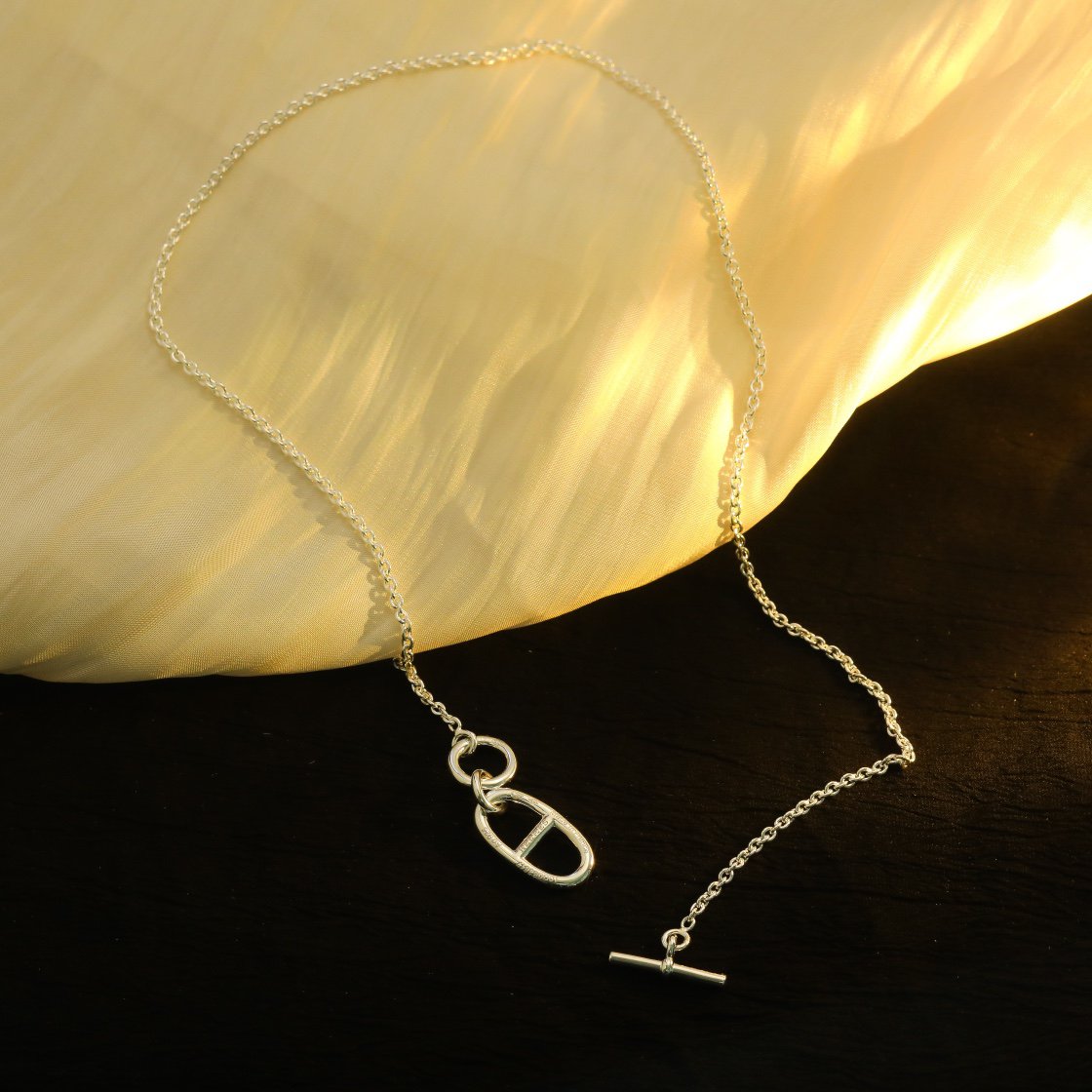 [Radiant Gem]¯HM CHAINE D'ANCRE PENDANT NECKLACE STERLING SILVER