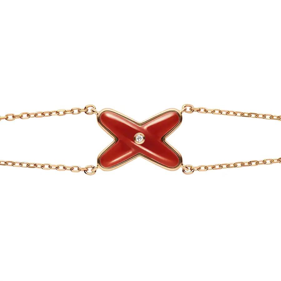 [Radiant Gem]¯JEUX BRACELET CARNELIAN PINK GOLD 1 DIAMOND
