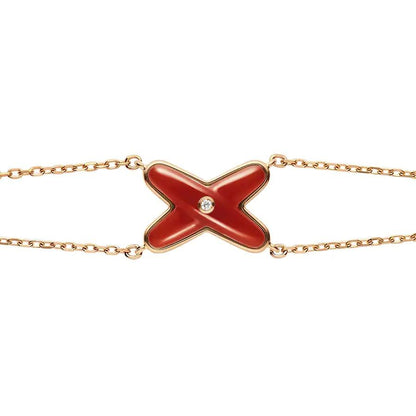 [Radiant Gem]¯JEUX BRACELET CARNELIAN PINK GOLD 1 DIAMOND