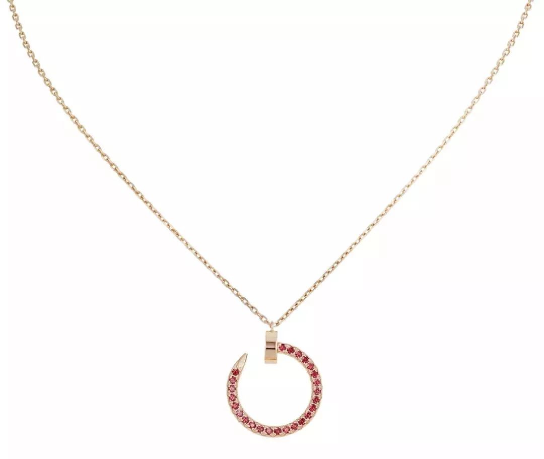 [Radiant Gem]¯JUSTE NECKLACE GOLD RED DIAMONDS