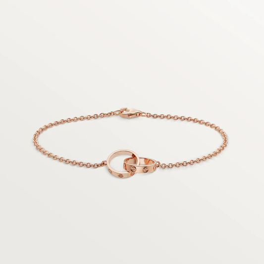 [Radiant Gem]¯LOVE BRACELET DOUBLE RING