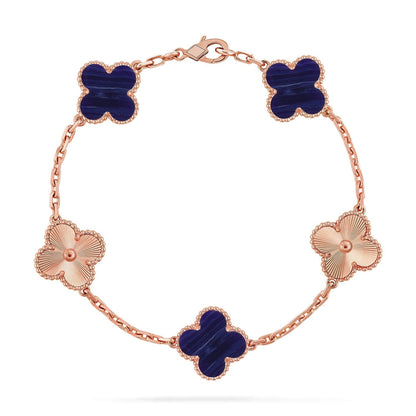[Radiant Gem]New CLOVER 5 MOTIF PURPLE STRIPES BRACELET COLLECTION