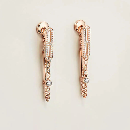 [Radiant Gem]¯CHAINE CHAOS DIAMOND DROP EARRINGS