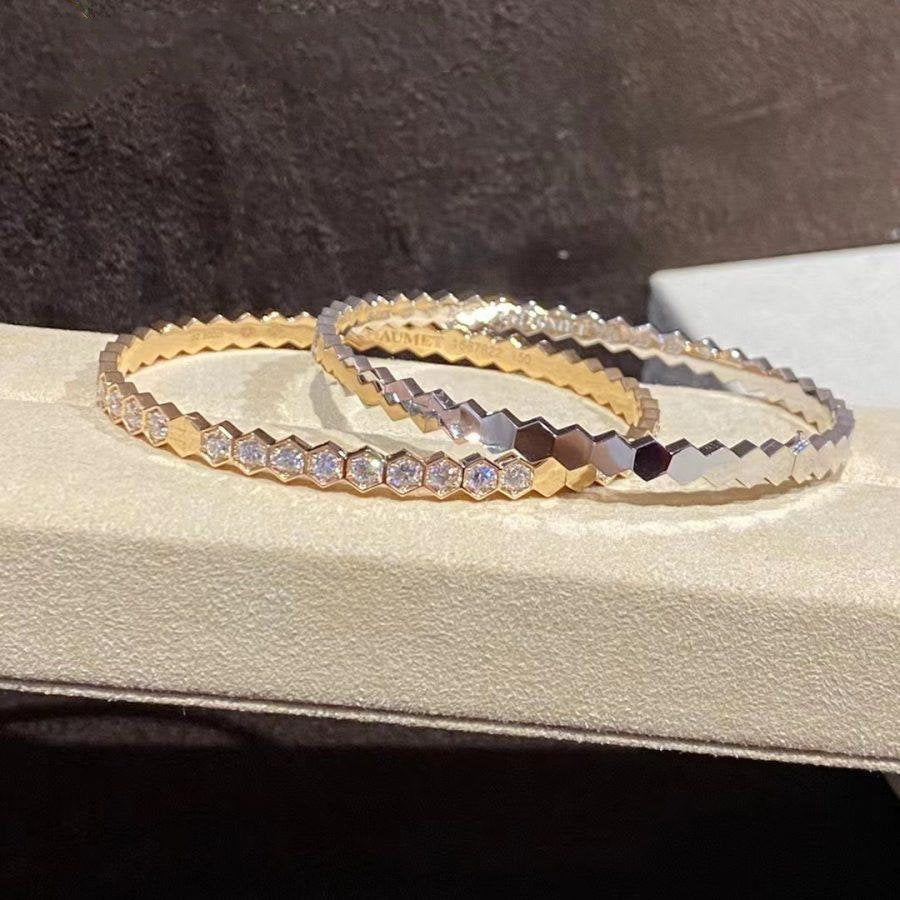 [Radiant Gem]¯BEE LOVE GOLD BRACELET FULL DIAMOND