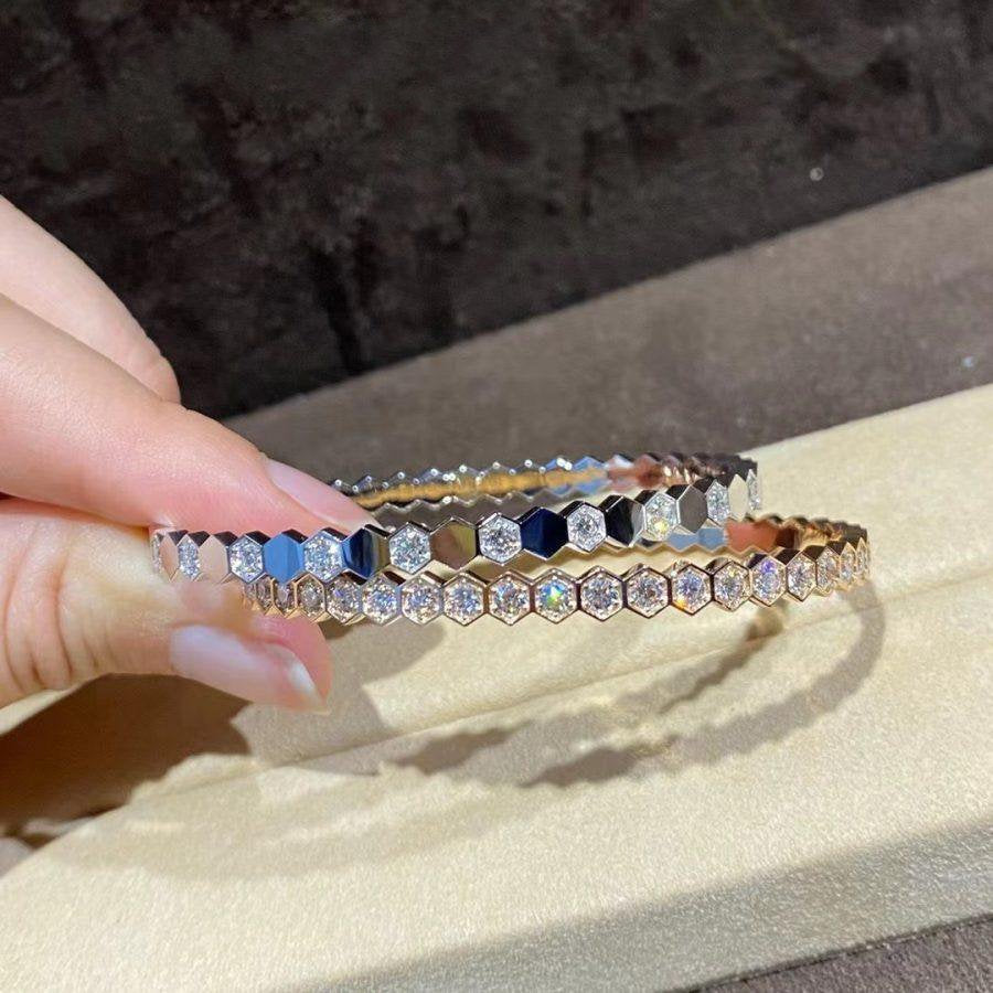 [Radiant Gem]¯BEE LOVE GOLD BRACELET FULL DIAMOND