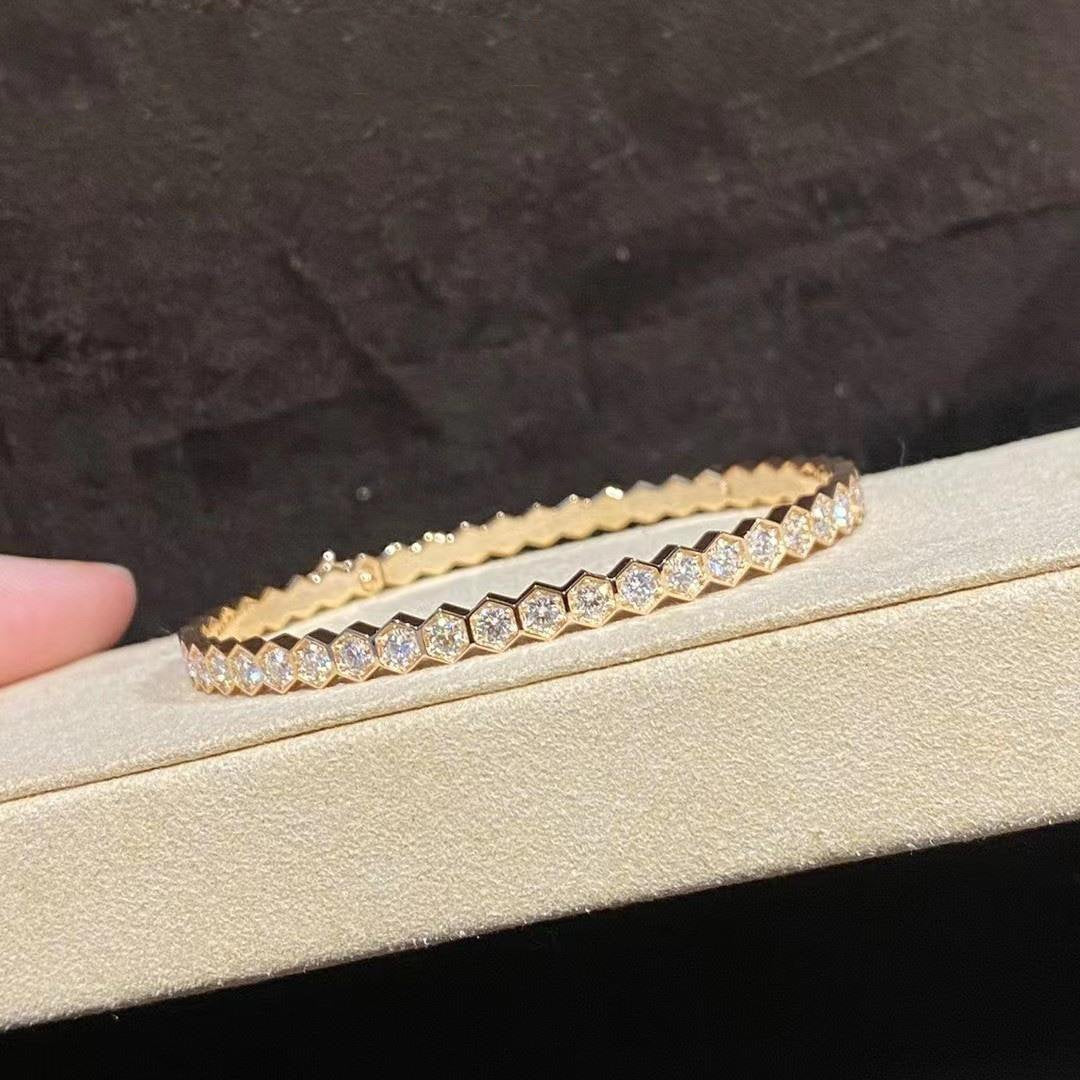 [Radiant Gem]¯BEE LOVE GOLD BRACELET FULL DIAMOND