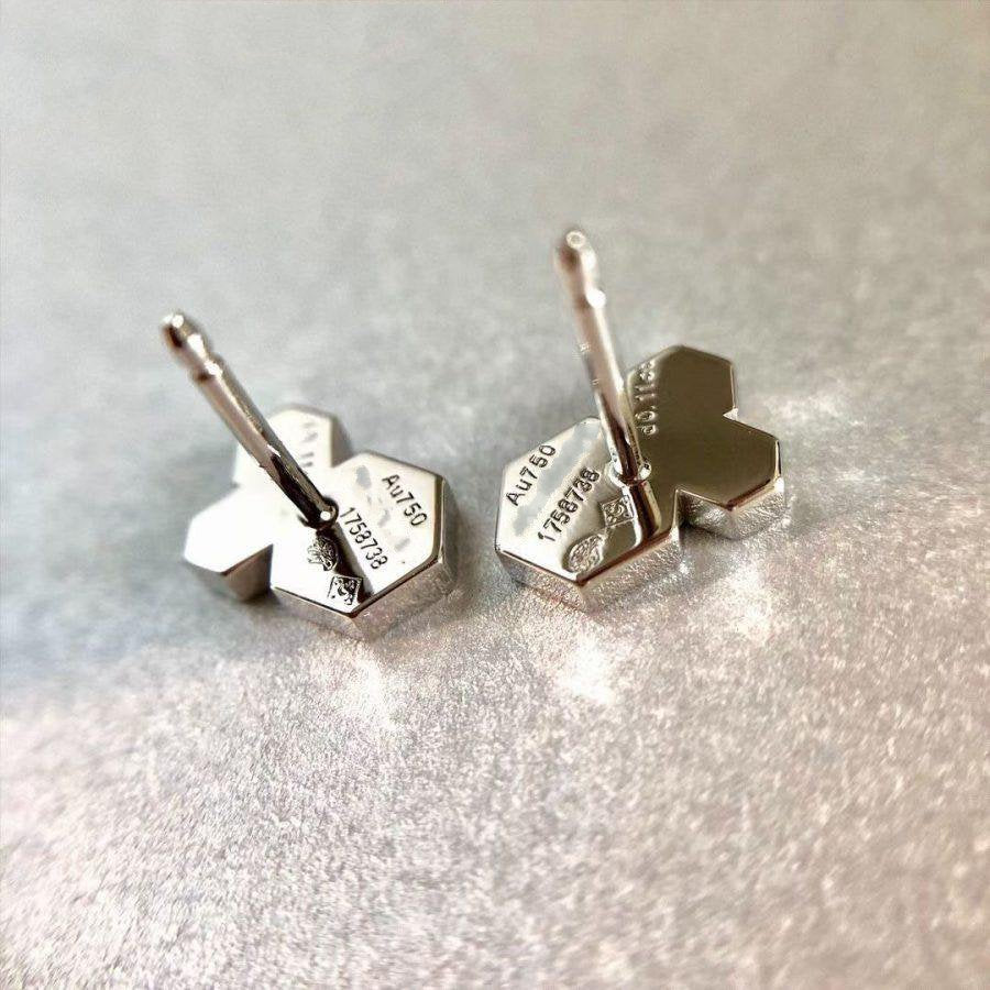 [Radiant Gem]¯BEE LOVE SILVER DIAMOND EARRINGS