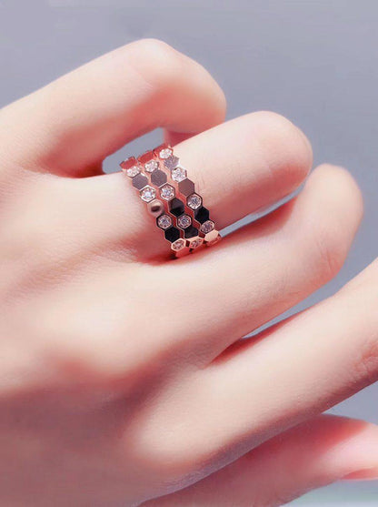 [Radiant Gem]¯BEE LOVE RING PINK GOLD DIAMOND