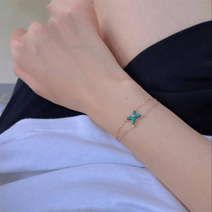 [Radiant Gem]¯JEUX BRACELET MALACHITE PINK GOLD 1 DIAMOND