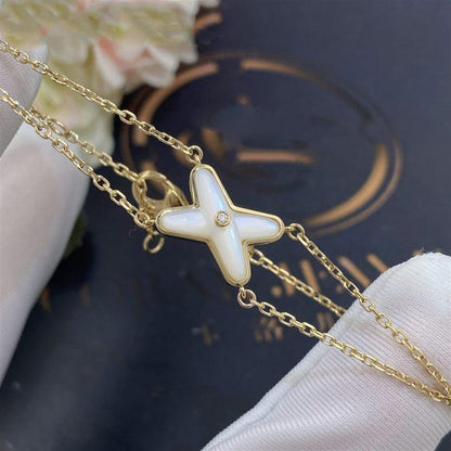 [Radiant Gem]¯JEUX BRACELET WHITE MOP GOLD 1 DIAMOND