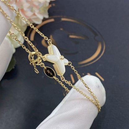 [Radiant Gem]¯JEUX BRACELET WHITE MOP GOLD 1 DIAMOND