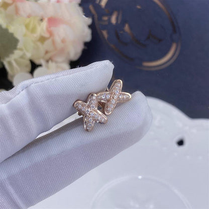 [Radiant Gem]¯JEUX DE PINK GOLD DIAMOND EARRINGS