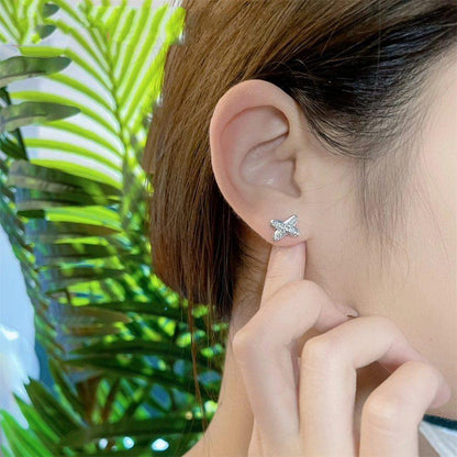 [Radiant Gem]¯JEUX DE SILVER DIAMOND EARRINGS