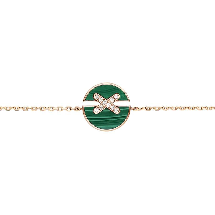 [Radiant Gem]¯JEUX DE BRACELET MALACHITE PINK GOLD DIAMONDS