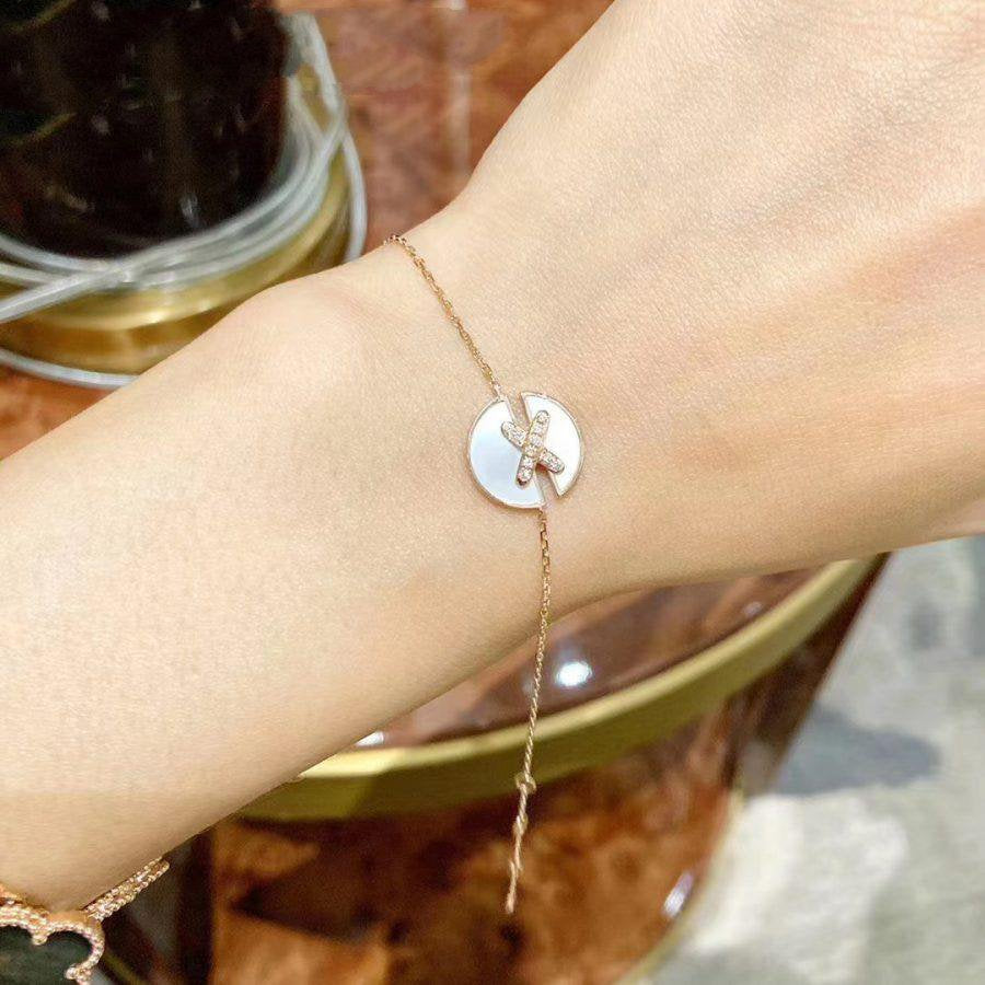 [Radiant Gem]¯JEUX DE BRACELET MOP PINK GOLD DIAMONDS