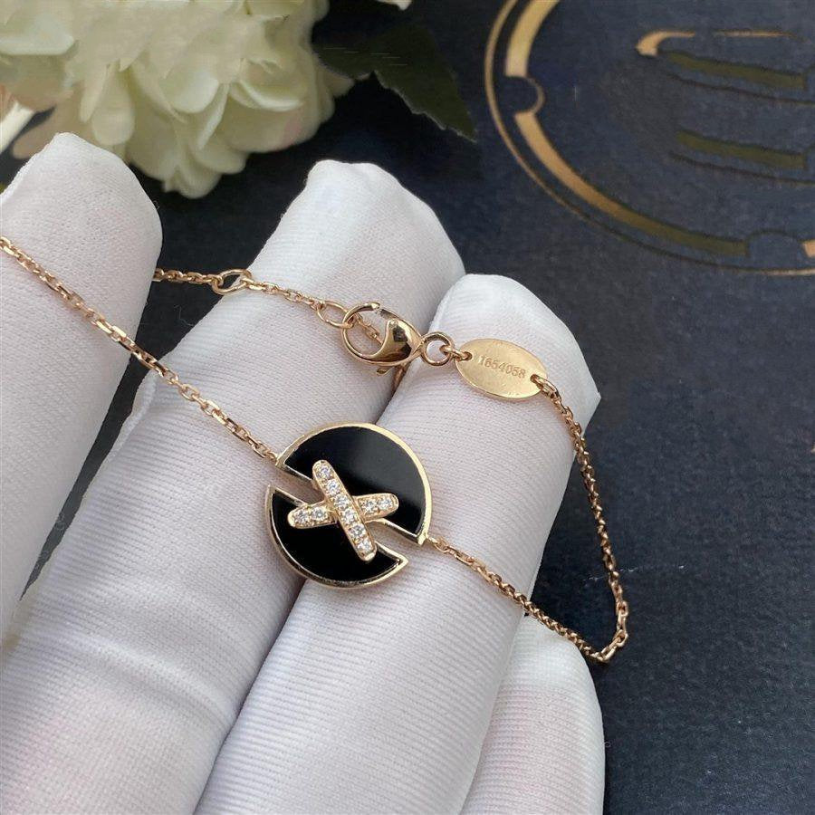 [Radiant Gem]¯JEUX DE BRACELET ONYX PINK GOLD DIAMOND