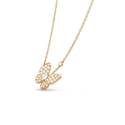 [Radiant Gem]¯BUTTERFLY DIAMOND NECKLACE