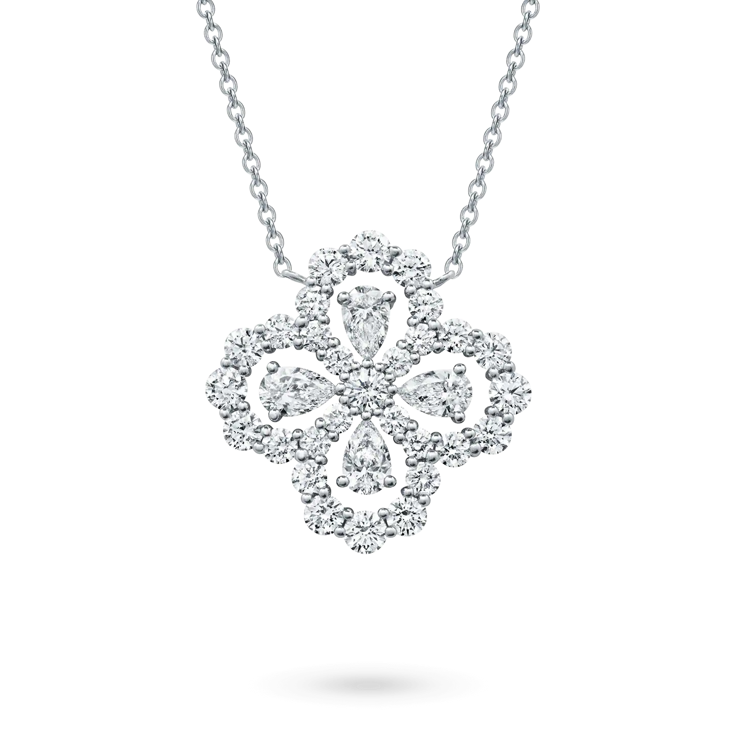 [Radiant Gem]¯LOOP NECKLACE FULL MOTIF DIAMOND 16MM MULTIPLE COLORS