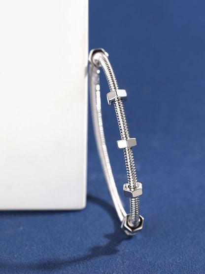 [[Radiant Gem]¯]CT THREADED BRACELET