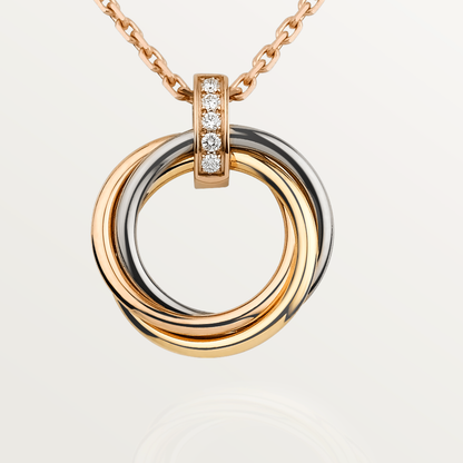 [Radiant Gem]¯TRINITY NECKLACE GOLD  DIAMONDS