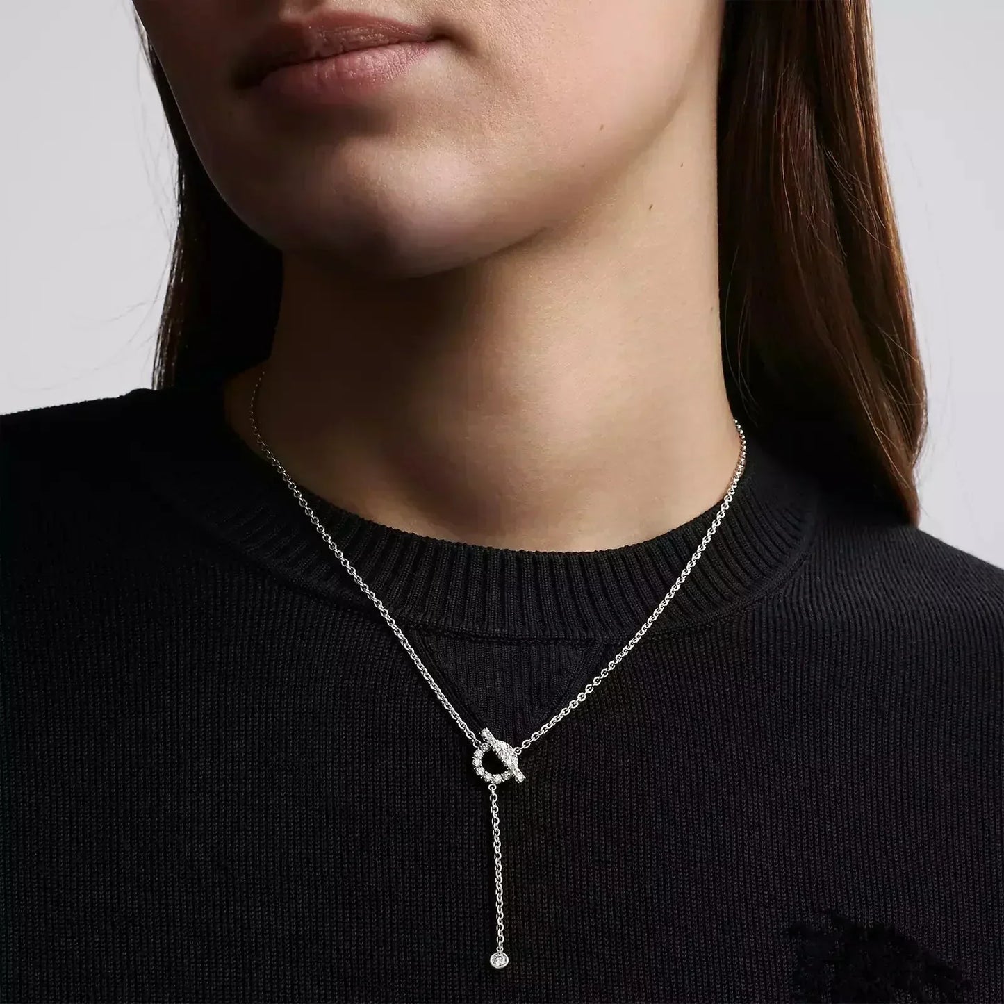[Radiant Gem]¯FINESSE SILVER DIAMOND NECKLACE