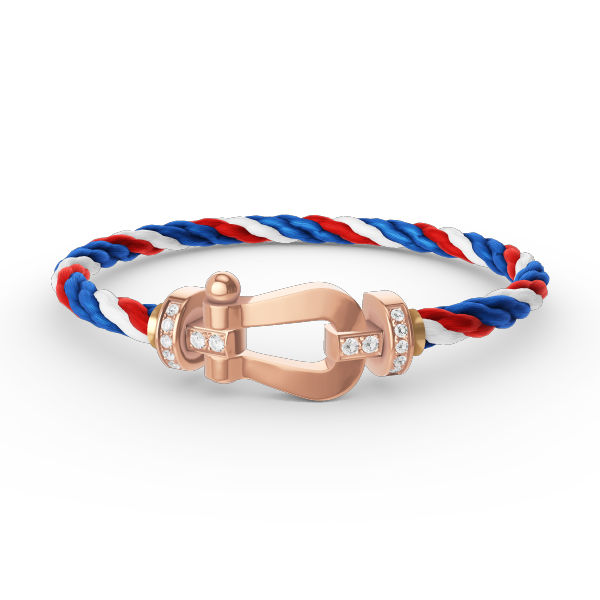 [Radiant Gem]¯FORCE LARGE HORSESHOE HALF DIAMOND BRACELET ROSE GOLD