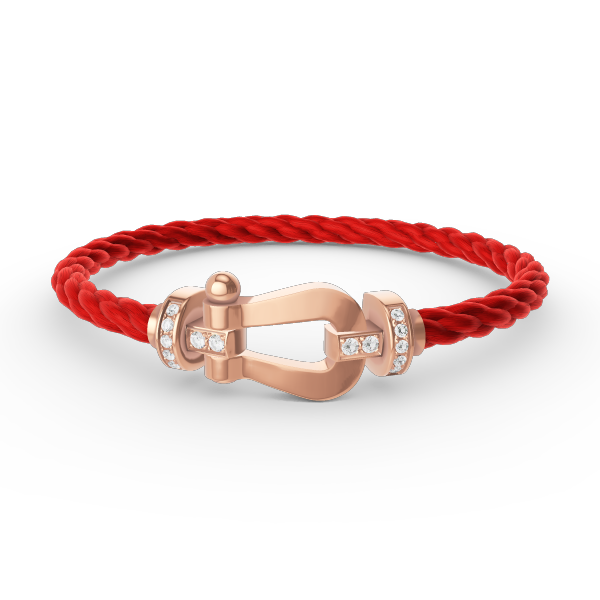 [Radiant Gem]¯FORCE LARGE HORSESHOE HALF DIAMOND BRACELET ROSE GOLD
