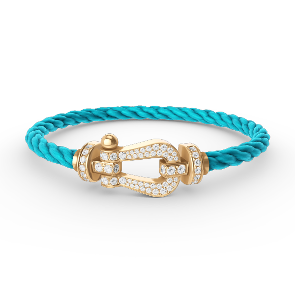 [Radiant Gem]¯FORCE LARGE HORSESHOE FULL DIAMOND BRACELET GOLD