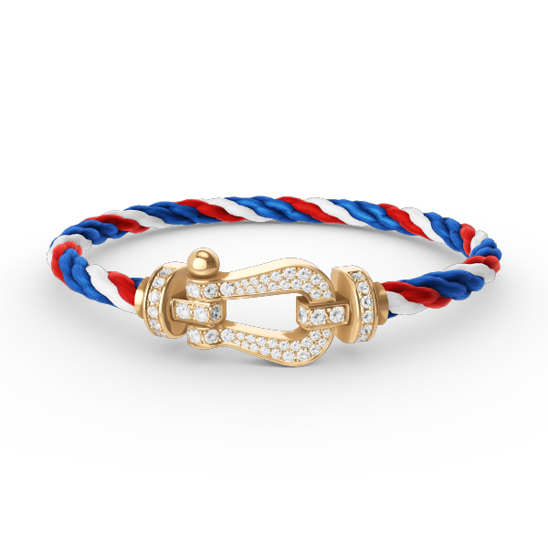 [Radiant Gem]¯FORCE LARGE HORSESHOE FULL DIAMOND BRACELET GOLD