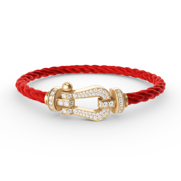 [Radiant Gem]¯FORCE LARGE HORSESHOE FULL DIAMOND BRACELET GOLD