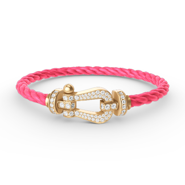 [Radiant Gem]¯FORCE LARGE HORSESHOE FULL DIAMOND BRACELET GOLD
