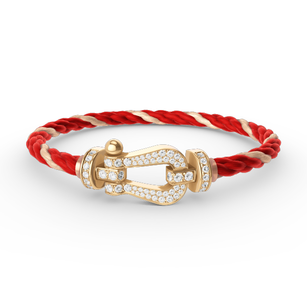 [Radiant Gem]¯FORCE LARGE HORSESHOE FULL DIAMOND BRACELET GOLD