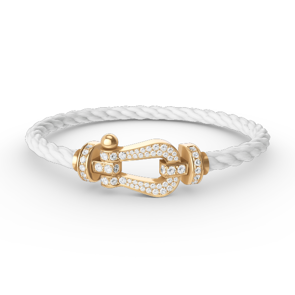 [Radiant Gem]¯FORCE LARGE HORSESHOE FULL DIAMOND BRACELET GOLD