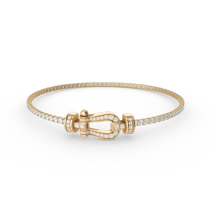 [Radiant Gem]¯FORCE  HORSESHOE  DIAMOND TENNIS BRACELET