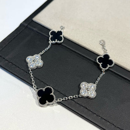 [Radiant Gem]New CLOVER 5 MOTIF ONYXS BRACELET COLLECTION