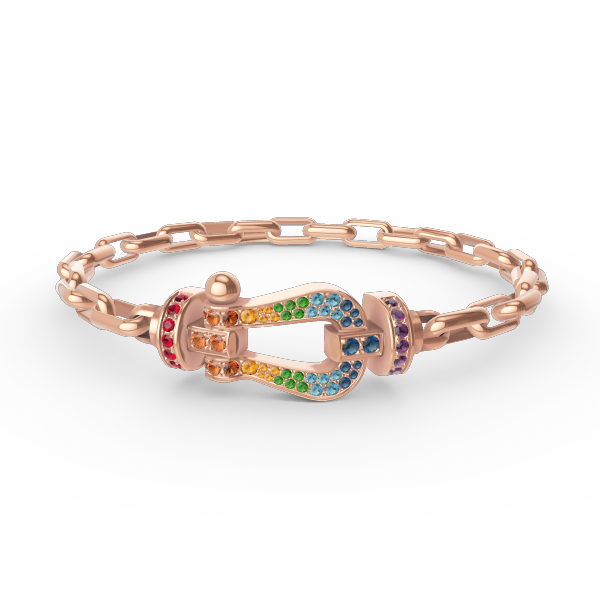 [Radiant Gem]¯FORCE LARGE HORSESHOE CLASP  METAL BRACELET