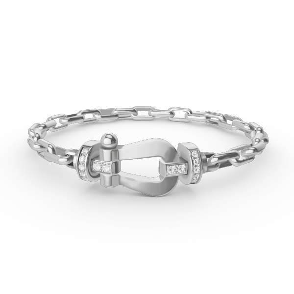 [Radiant Gem]¯FORCE LARGE HORSESHOE CLASP  METAL BRACELET
