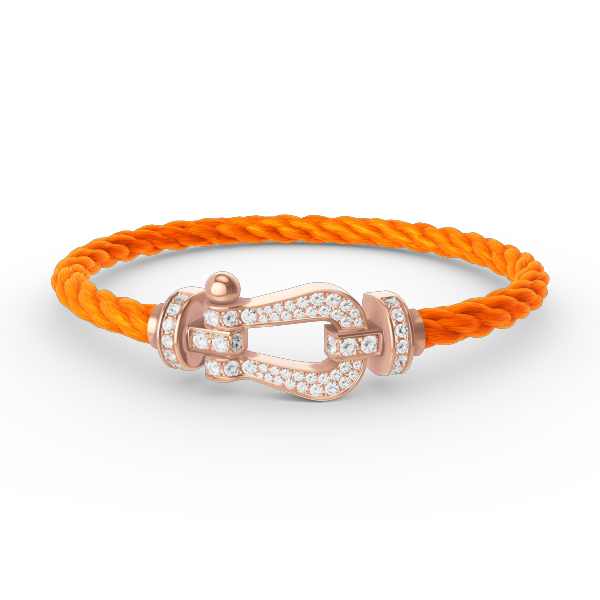 [Radiant Gem]¯FORCE LARGE HORSESHOE FULL DIAMOND BRACELET ROSE GOLD