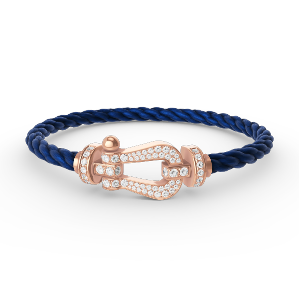[Radiant Gem]¯FORCE LARGE HORSESHOE FULL DIAMOND BRACELET ROSE GOLD