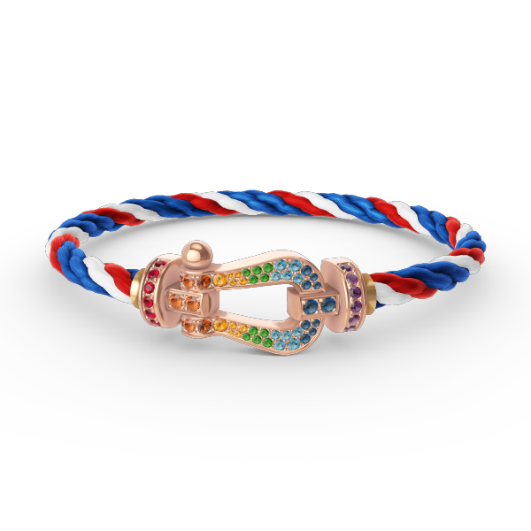 [Radiant Gem]¯FORCE LARGE HORSESHOE  COLORED DIAMOND BRACELET ROSE GOLD