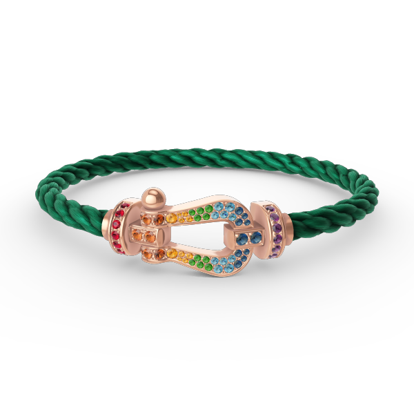 [Radiant Gem]¯FORCE LARGE HORSESHOE  COLORED DIAMOND BRACELET ROSE GOLD
