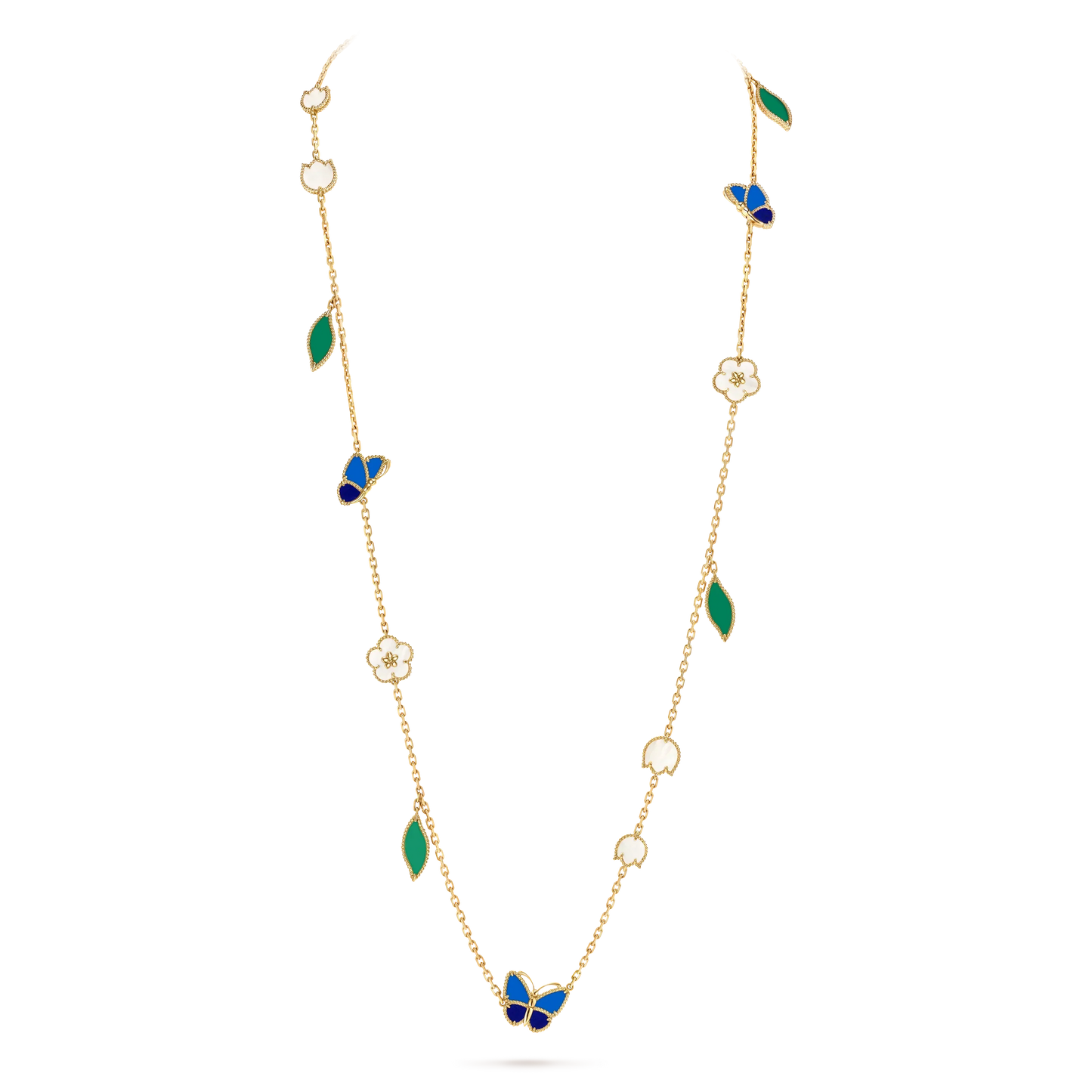 [Radiant Gem] 26 NEW CLOVER 15 MOTIFS LUCKY NECKLACE