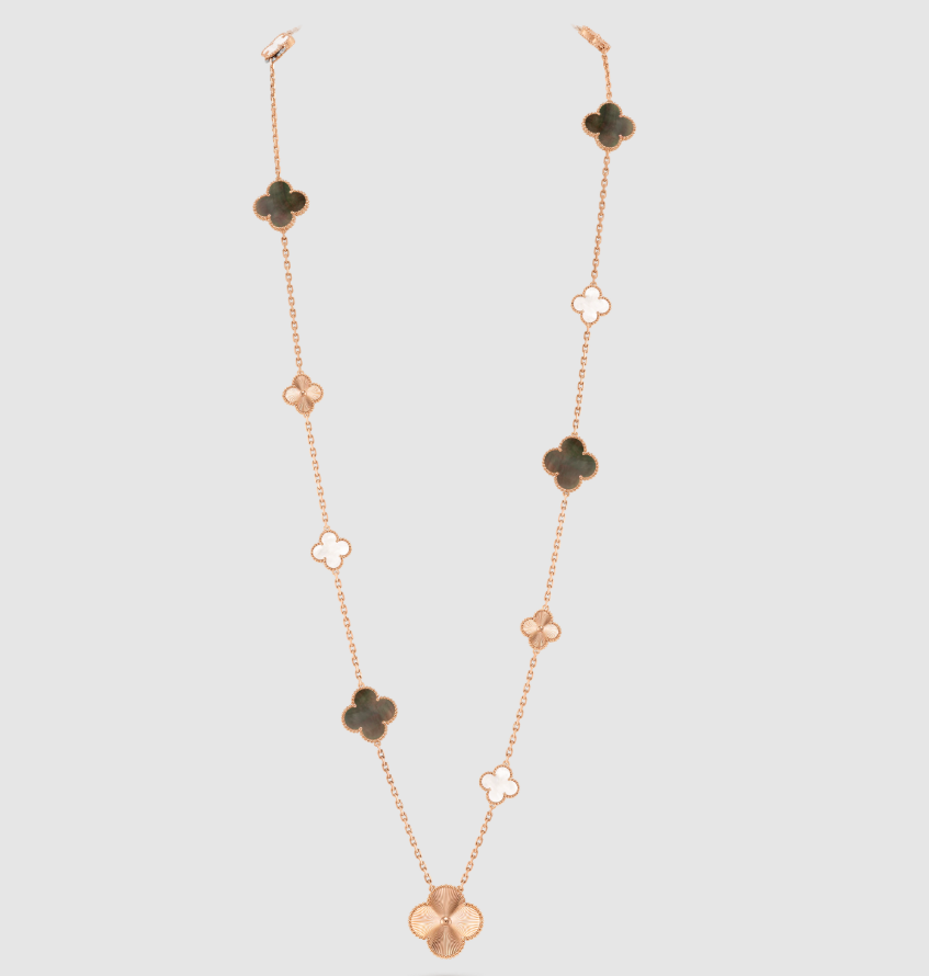 [[Radiant Gem]¯] 25 NEW CLOVER 15 MOTIFS GRAY MOTHER-OF-PEARL