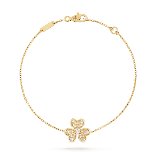 [Radiant Gem]¯FRIVOLE GOLD FLOWER DIAMOND BRACELET