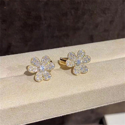 [Radiant Gem]¯FRIVOLE GOLD FLOWER DIAMOND EARRINGS