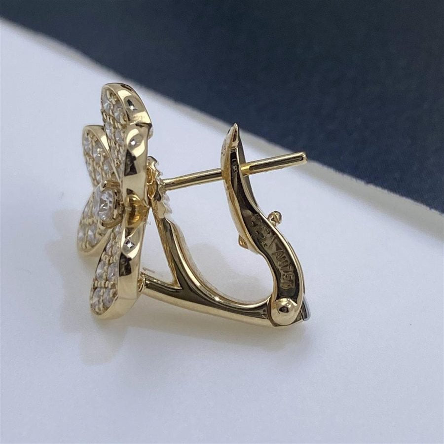 [Radiant Gem]¯FRIVOLE GOLD FLOWER DIAMOND EARRINGS